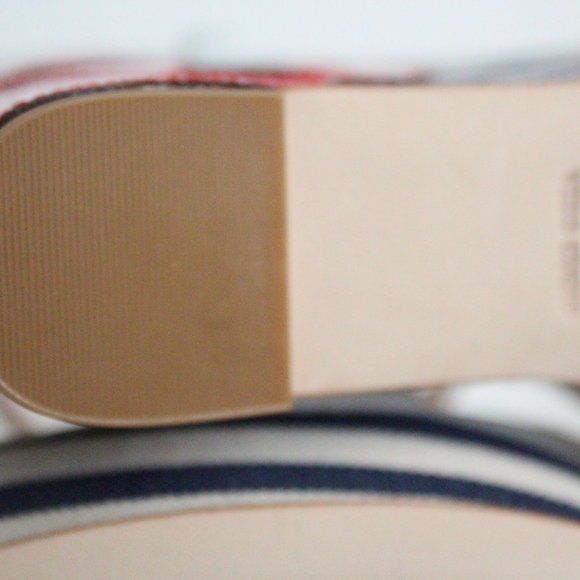 NIB Kate Spade Lobster stripe wedge Sandal sz 11 - Picture 9 of 10